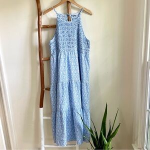 ⚡️SALE⚡️ THML blue + white maxi dress